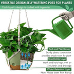 10 Inch Hanging Planters for Indoor Plants, Outdoor Hanging Plant Pot - Image 6