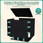 Devoko 40 Gallon Deck Box Outdoor Storage Box Waterproof - Image 5