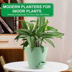 Self-Watering-Pots-for-Indoor-Plants, 8 Inch Flower Pots - Image 6