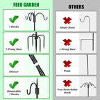 FEED GARDEN [Upgrade Version 92 Inch Three Shepherd Hooks - Image 4