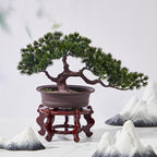 Geetery 2 Pcs 4 to 12 in Wooden Plant Stands Indoor Chinese Oriental Plant Stand - Image 5