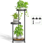 Plant Stand Indoor Outdoor Clearance, 3 Tier Metal Flower Shelf Pot Holder by Oppro