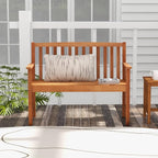 Tangkula Outdoor Garden Bench, 2-Person Eucalyptus Wood Bench - Image 5