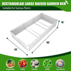 A ANLEOLIFE 8-Pack 8X4X1.5ft & 74x74x18 in Deep Root Galvanized Raised Garden - Image 7