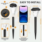 GIGALUMI 12 Pack Solar Lights Outdoor Waterproof, Outdoor Solar Lights - Image 3