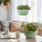 T4U 8 Inch Hanging Planter for Indoor Plants, 2 Pack Small Pots - Image 9