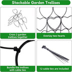 Trellis for Climbing Plants Indoor, Stackable Garden Trellis for Potted Plants - Image 3