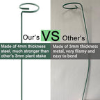 HiGift 5 Pack Plant Support Stakes, Garden Single Stem Flower Support Stick - Image 2