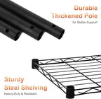 Xcity Storage Shelves, 5 Tier Heavy Duty Metal Shelving Unit, 2000 LBS Capacity - Image 4