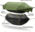 Camping Hammock Tent with Mosquito Net & RainFly, 3 in 1 Waterproof Lightweight - Image 4