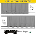 NICETOWN Outdoor Curtains for Patio Waterproof 2 Panels, W100 x L95 Windproof - Image 2