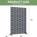 Casaphoria Metal Privacy Screen Outdoor, Darkgray-Square - Image 4