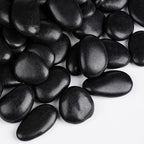 15 lbs Black Rocks for Planters, Polished Garden Stones for Outdoor Landscaping by OutdoorD%C3%A9cor
