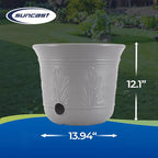 Suncast 2 Pack 300 Foot Heavy Duty 5 Gallon Decorative Plastic Hose Pot - Image 3