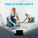 Olafus 2 Pack 90W LED Flood Light Outdoor, 9000LM Super Bright LED Work Lights - Image 7