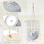 Hanging Planter Mosaic Garden Pot Small Flower Pot - Image 6