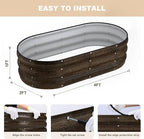 4x2x1FT Galvanized Raised Garden Beds, Raised Garden Bed - Image 4