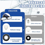 EMANER Motion Solar Lights Outdoor, Solar Floodlight, Stay On or Motion Sensor - Image 8
