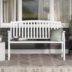Grand patio 52" Farmhouse Outdoor Bench, Garden Benches - Image 3