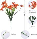 AGIRL 24 Bundles Artificial Fall Flowers Outdoor Indoor Decoration, Fake - Image 2