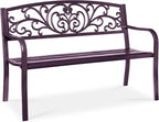 Best Choice Products Outdoor Bench Steel Garden Patio Porch Furniture by BestChoiceProducts