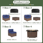 Aoxun 11 Piece Patio Furniture Set - Image 5