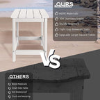 Outdoor Side Tables Adirondack, HDPE Small Table - Image 5