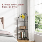 Crofy Foldable 3 Tier Corner Shelf, Metal Corner Plant Stand - Image 5