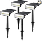 Consciot Solar Spot Lights Outdoor, 4 Pack, 600 Lumens, IP65 Waterproof by Consciot
