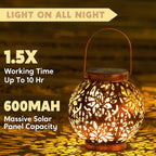 JOIEDOMI 2 Pack Outdoor Solar Hanging Lantern Lights, Waterproof Tabletop - Image 4