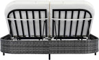 Merax Outdoor Daybed, Patio Rattan Daybed - Image 4