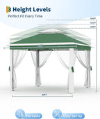 11'x11 Pop-Up Gazebo, Instant Outdoor Canopy Tent - Image 3
