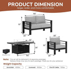 Solaste Aluminum Patio Furniture Set - Image 3