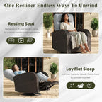 LayinSun Oversized Wicker Outdoor Swivel Glider Recliner - Image 5