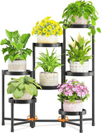 LASZOLA 7 Tiered Folding Tall Plant Stand Indoor by LASZOLA