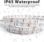 DAYBETTER Waterproof LED Light Strips 66ft, Outdoor LED Strip Lights Color - Image 2
