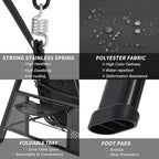 U-MAX 3-Seat Porch Swing Chair Steel Frame, Patio Swing Chair - Image 3