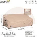 3-Seater Outdoor Couch Cover, 85Wx38Dx35H inches Outdoor Furniture Covers - Image 2
