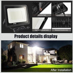 2Pack LED Flood Light Outdoor, 250W LED Work Light 25500lmwith 6FT US Plug - Image 6
