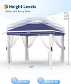 11'x11 Pop-Up Gazebo, Instant Outdoor Canopy Tent - Image 3