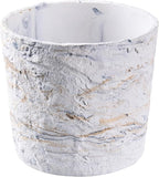 Ekirlin 7 Inch Natural Ore Textures Plant Pot, Resin Outdoor Planters by Ekirlin