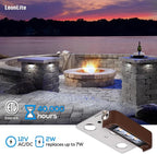 LEONLITE 4 Inch LED Hardscape Lighting, Update Retaining Wall Lights, LED - Image 3