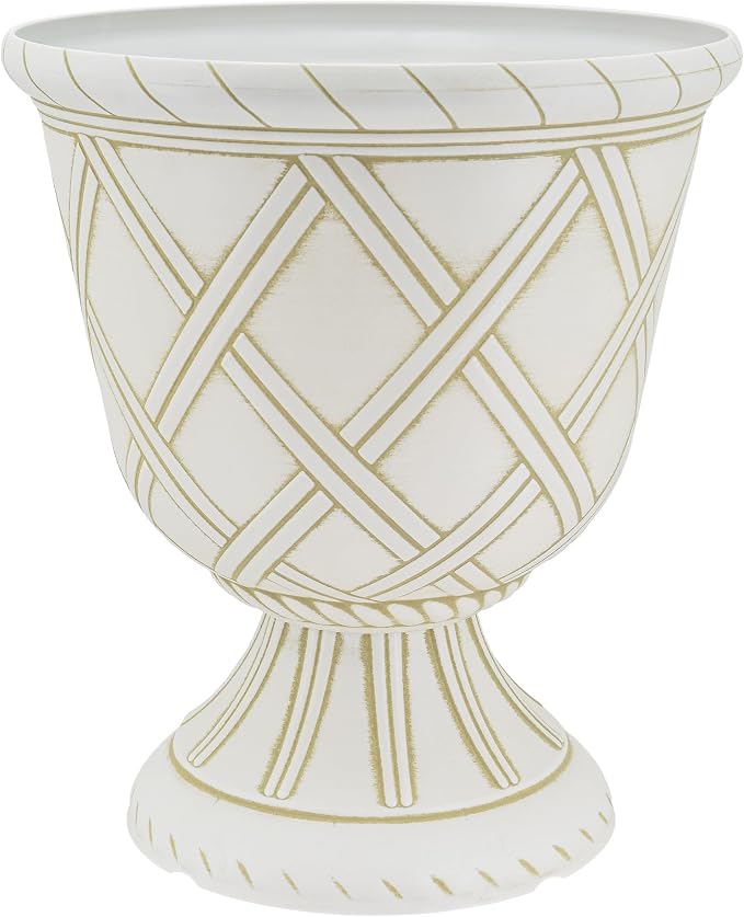 Arcadia Garden Products PL61BG Lattice Plastic Garden Urn, Classic Decorative by Unknown