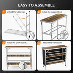 VINGLI 43" Portable Bar Table - Image 4