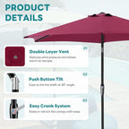 OLIXIS 7.5ft Patio Umbrella - Image 2