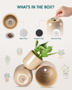 vancasso Ceramic Plant Pots, 4+5+6 inches, Planters - Image 3