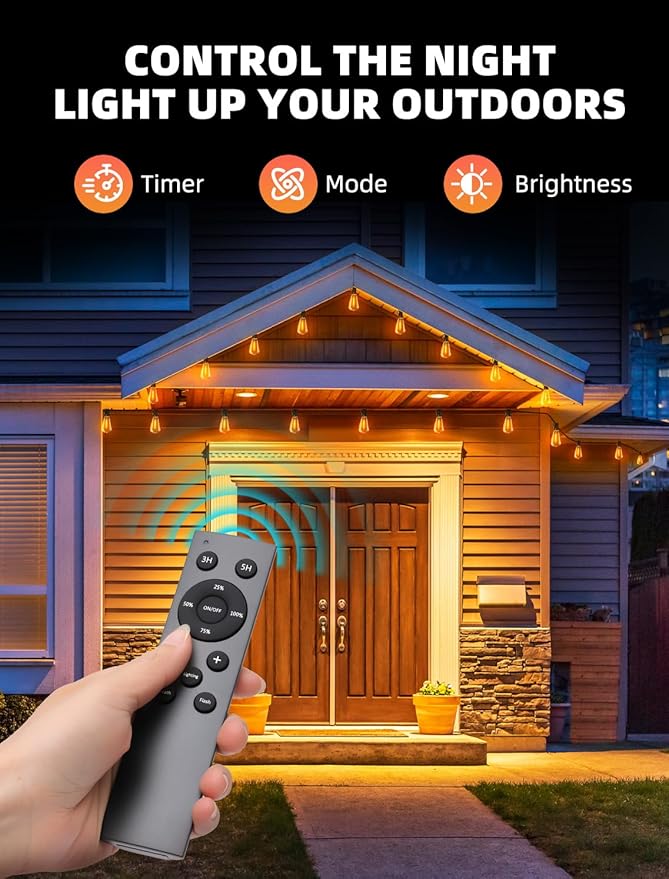 Outdoor Patio String Lights: 150Ft 45M Outside Waterproof Light - Image 2