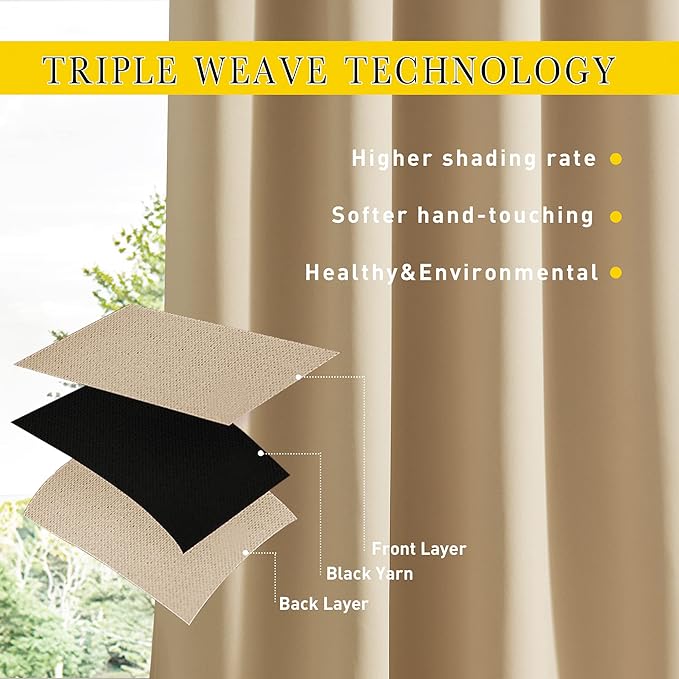 NICETOWN 2 Panels Outdoor Curtains - Image 5