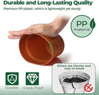 T4U Flower Pots 18-Pack, 5 Inch Plant Pot - Image 3