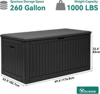 YITAHOME 260 Gallon Large Deck Box - Image 8